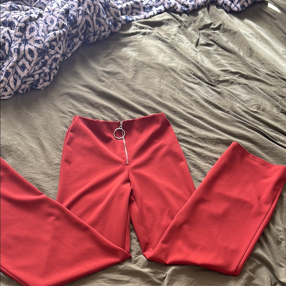 RED TROUSER PANTS